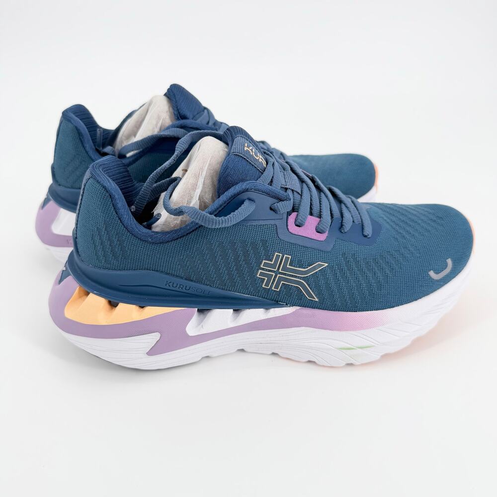 NIB KURU Triple Max Ion Women 7.5 M Plantar Fasciitis Relief Running Shoes Blue - Picture 2 of 9
